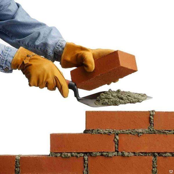 Кладка кирпичных столбов из лицевого кирпича 250 - 380 мм